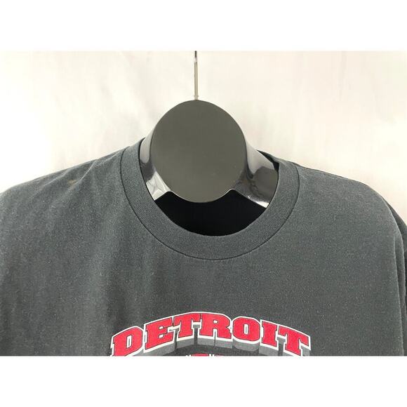 VTG Detroit Red Wings NHL Shirt L 1990's Black Hockey Sports TShirt - Picture 6 of 14